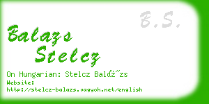 balazs stelcz business card